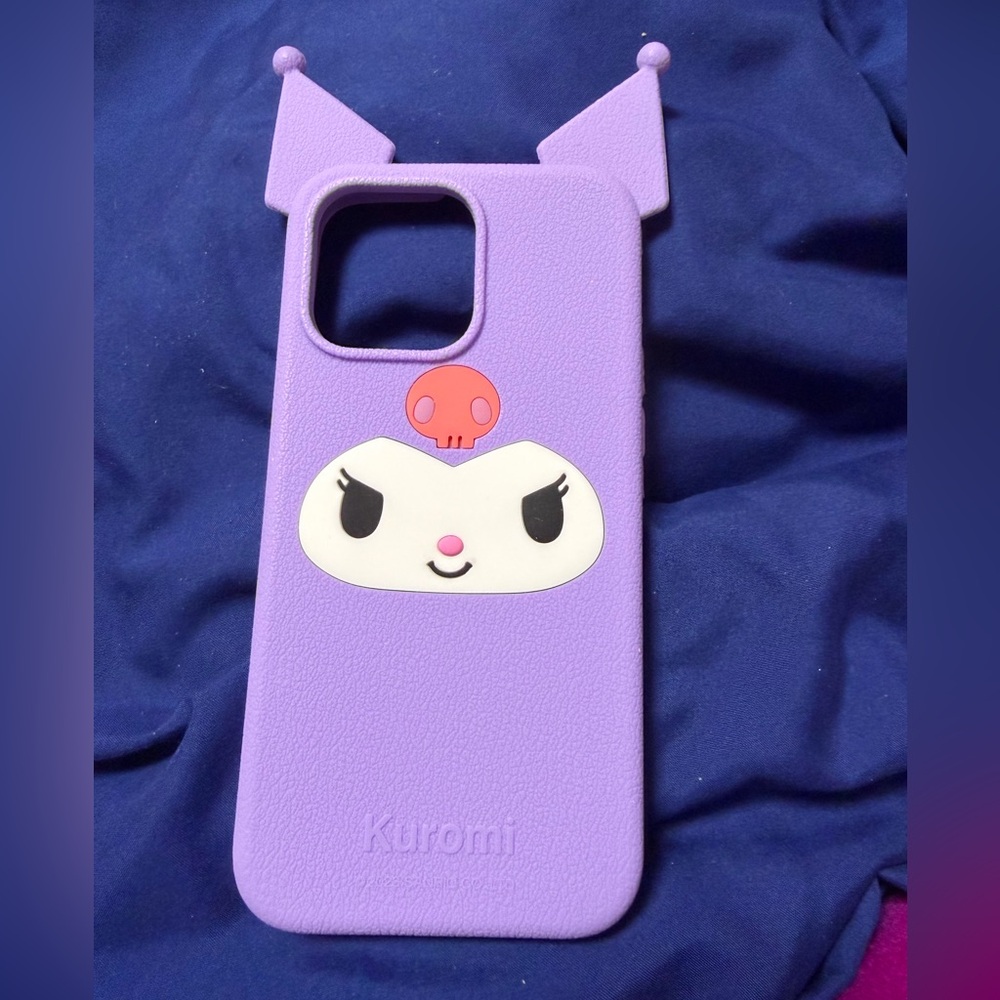 iPhone 15 Pro Max Purple Kuromi Case